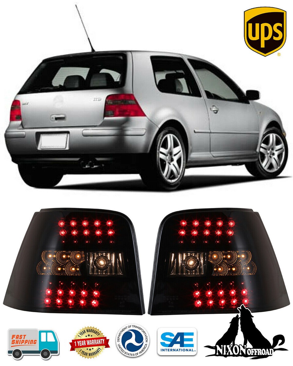 Smoke LED Tail Lights For 1999-2004 VW Volkswagen GTI Golf MK4