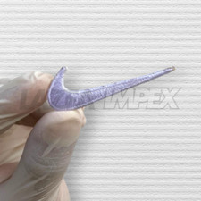 White Swoosh Embroidery Patch iron on patches Embroidery Patches Embroidery Logo