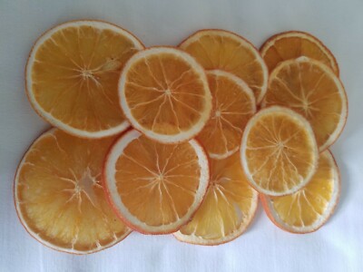 15 ORANGENSCHEIBEN TROCKENFRÜCHTE - BASTELKRANZ FLORIST DEKO 