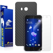 ArmorSuit MilitaryShield HTC U11 Screen Protector Black Carbon Fiber Skin USA
