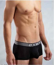 2xist Black Boxer Brief Men's Underwear Black Sexy & HOT! Size XS S M L XL