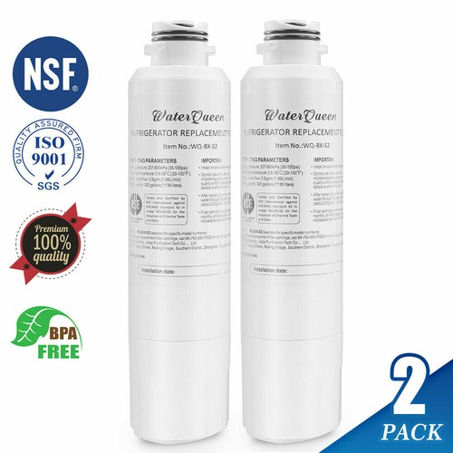 2Pack Ice & Water Fridge Filter For Samsung DA2900020B SRF731GDLS