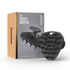 MANSCAPED® The Scalp Buffer Men’s Silicone Head Scrubber – Exfoliating Massager