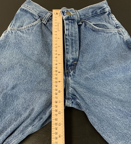 Boys Rustler Blue Jeans Size 18 Regular 100% Cotton 28 X 27 High Rise - Picture 7 of 8