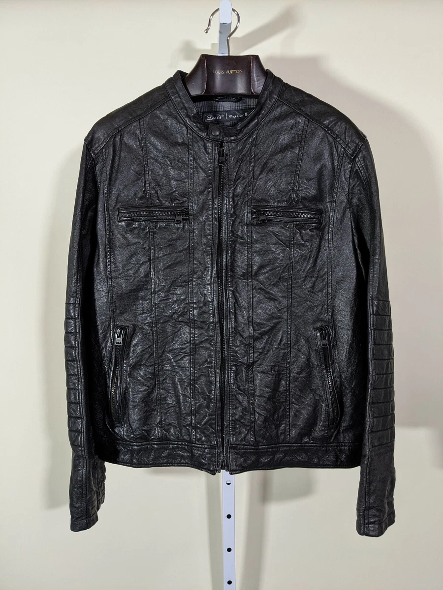 Flannel clearance leather jacket