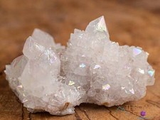 White Angel AURA QUARTZ - Rainbow Quartz Crystal, Spirit Quartz, Decor, 46687