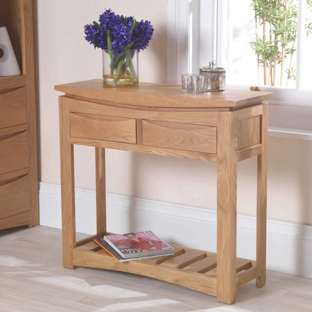 Crescent Solid Oak Furniture Package Desk Corner TV Cabinet