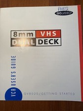 Go Video - GV8020 Dual Deck VHS Users and Reference Original Guides