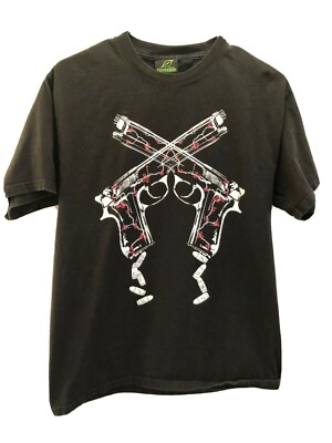 Roots Life T-Shirt Men's Size M Black Peace USA Made 100% Cotton Graphic Tee