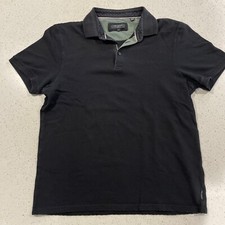 Ted Baker London Men's Polo Shirt size 4 Navy Blue Short Sleeve
