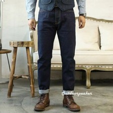 Red Tornado Lightweight 12oz Selvage Denim Men Slim Fit Jeans Dark Blue Onewash