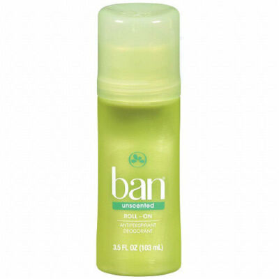 Ban Anti-Perspirant Deodorant Original Roll-On Unscented 3.50 oz | eBay