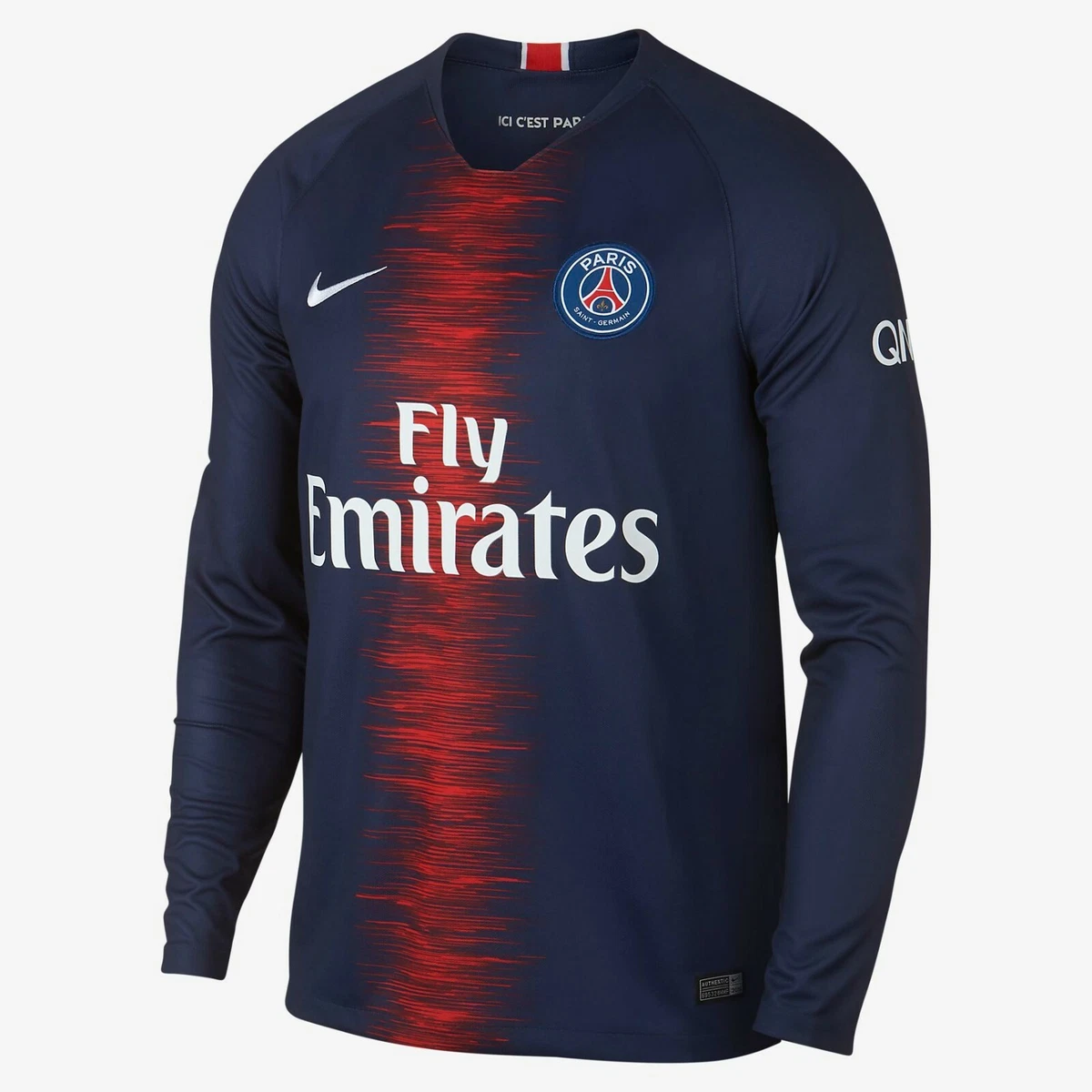 NIKE EDINSON CAVANI PARIS SAINT GERMAIN PSG LONG SLEEVE HOME JERSEY 2018 19