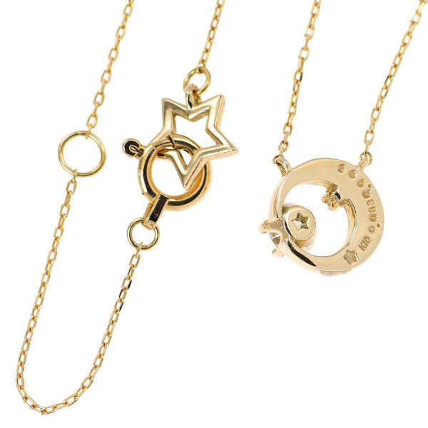 r*0様 wish upon A star Ｋ１０／Ｋ５ＷＧ　Ｄ０．０４ｃｔ／０ wish upon a star K10YG diamond pendant necklace 0.083ct D0