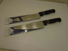 USA Made Set (2) 8 inch Chefs Cooks Knives Stiff Stainless Restaurant Kitchen