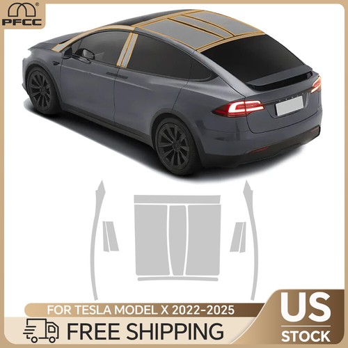 2022-2025 Tesla Model X Sunroof Precut Paint Protection Film Gloss Clear PPF TPU