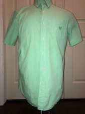 CHAPS Ralph Lauren Men’s dress Shirt Short Sleeve Size M St Patrick’s Easy Care