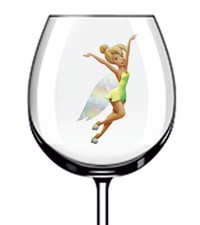 12x Tinkerbell Fairy Colourful Wine Glass Bottle Tumbler Van Vinyl Sticker Decal