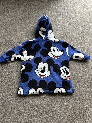 Mickey Mouse Marks And Spencer Hooded Fleece Age 3/4 Years - Picture 7 of 8