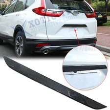 Carbon Fiber Style Trunk Tailgate Lid Handle Cover Trim For Honda CR-V 2017-2022