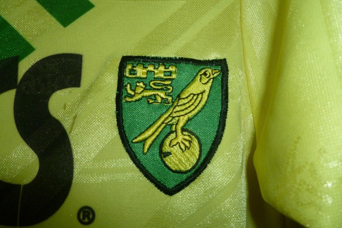 サッカーユニフォーム Norwich Norwich City FC Asics Football Shirt Home 1989/1990/1991