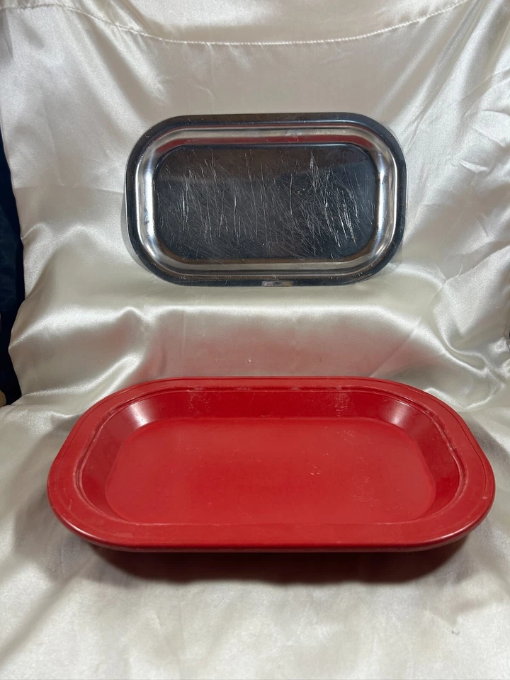 Red Thermo-Plate Stainless Steel Sizzler Plate Platter - Image 4 of 4