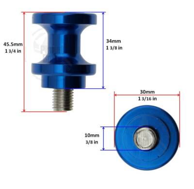 Blue Rhino Swingarm Stand Spools For Kawasaki Ninja ZX 6R Holder