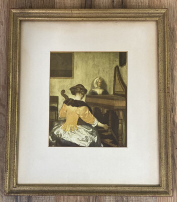 The Concert by Gerard ter Borch Framed Print Dutch  Golden Age Women Play Music