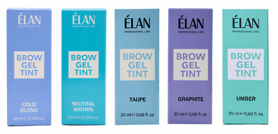 Elan Set of 5 colors Brow Gel Tint - 5 tubes X 20 ml