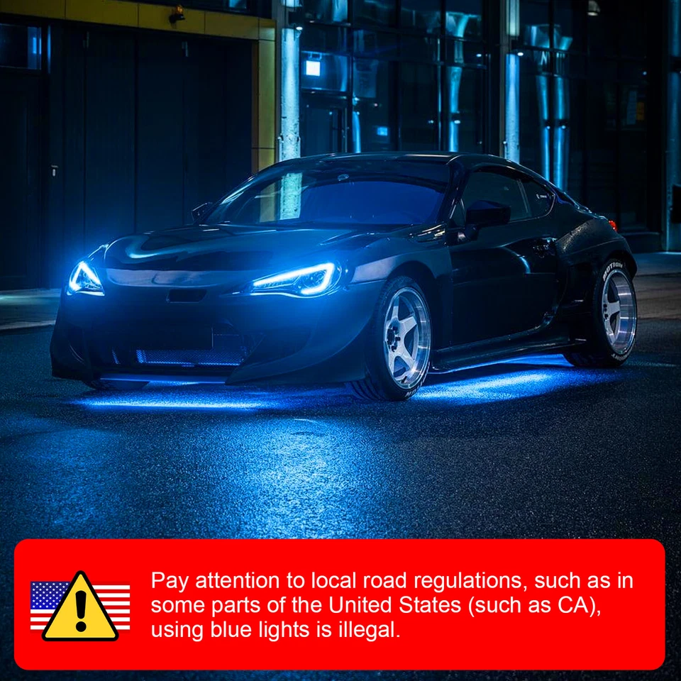 For Yamaha YZF-R6 YZF-R1 Ice Blue H7 LED Motorcycle Headlight Bulbs Kit YHL - Image 3 of 4