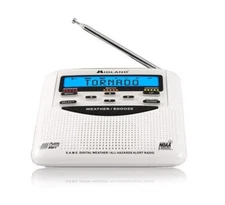 WR120 NOAA Weather Alert Radio features S.A.M.E. EZ localized programming, White