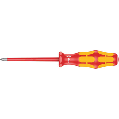 Wera 05006153001 Kraftform Plus VDE 162i PH Phillips Insulated Screwdriver, PH 1