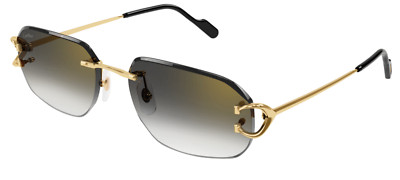 Cartier　VINTAGE Cartier CT0468S 001 Gold Sunglasses C Decor New Authentic | eBay