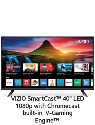 VIZIO SmartCast  40'' with Chromecast built-in  V-Gaming Engine 