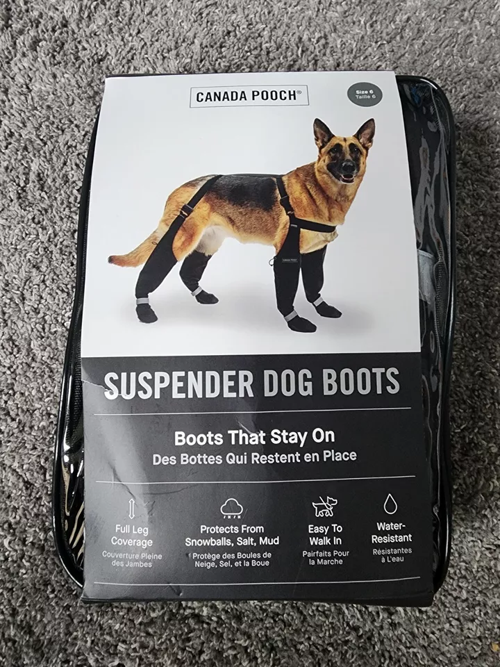 Canada Pooch Suspender Dog Boots, Multiple Sizes