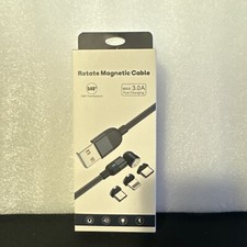 540 Rotate Magnetic Phone Charger Charging Cable For Micro USB/Type C/IOS