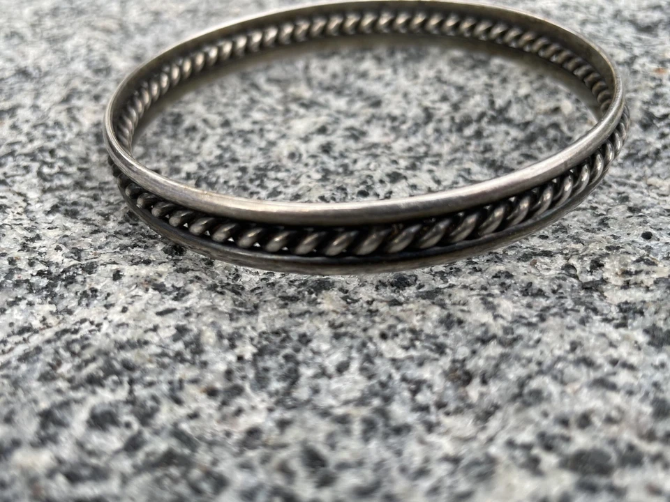 Ralph Lauren Vintage Silver Brazil Bangle Bracelet Size 20 CM - Image 4 of 4