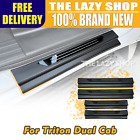 <!--F#f_0-->Black Scuff Plate for Mitsubishi Triton MV Dual Cab 2024+ Door Sills Protector<!--F/-->