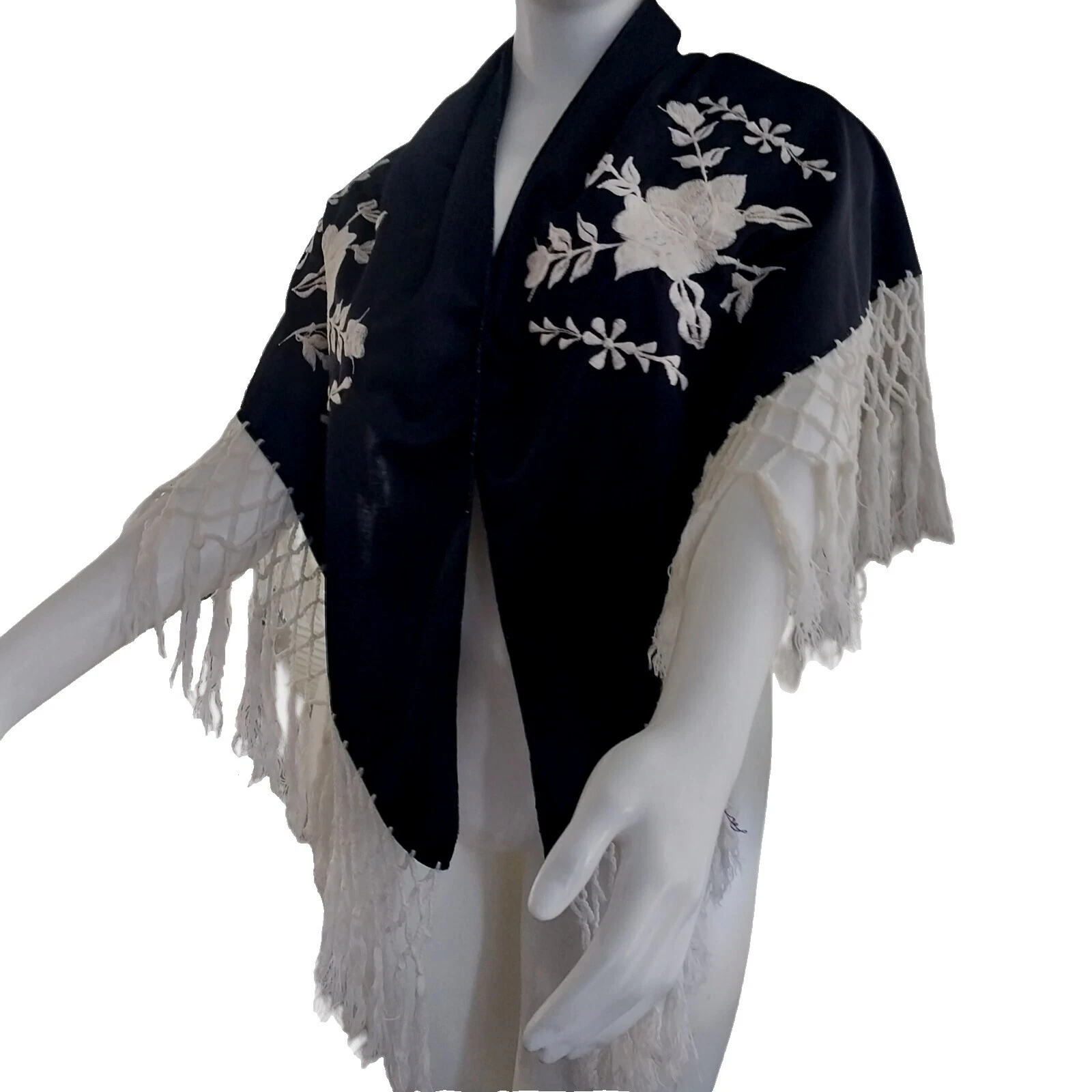 Ocasión especial Blanco Bufandas y estolas Vintage