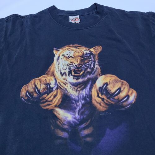 Bengal Tiger Roaring Panthera Discharge T-Shirt A90 Size M-XXL