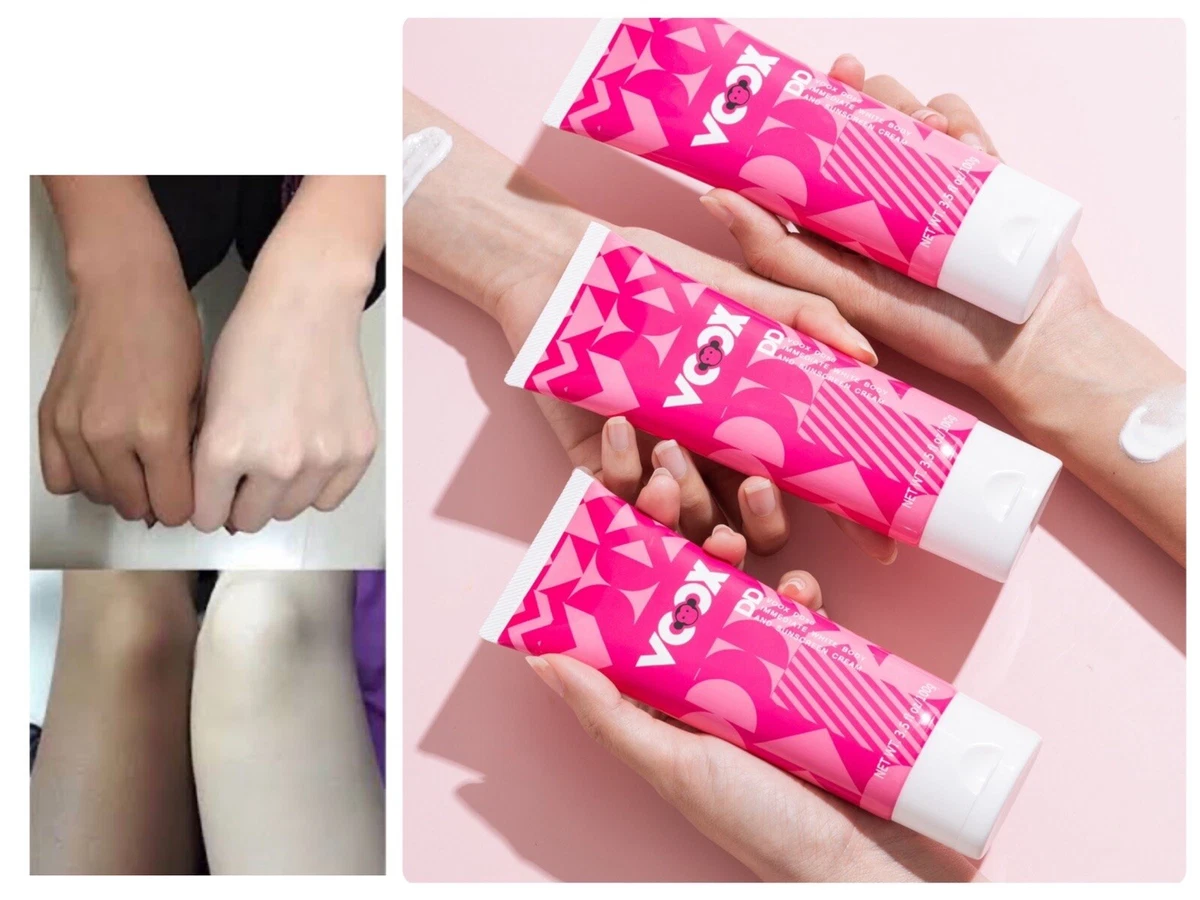3 PCs Voox DD Cream Body Foundation Tone Up Your Skin White Lotion