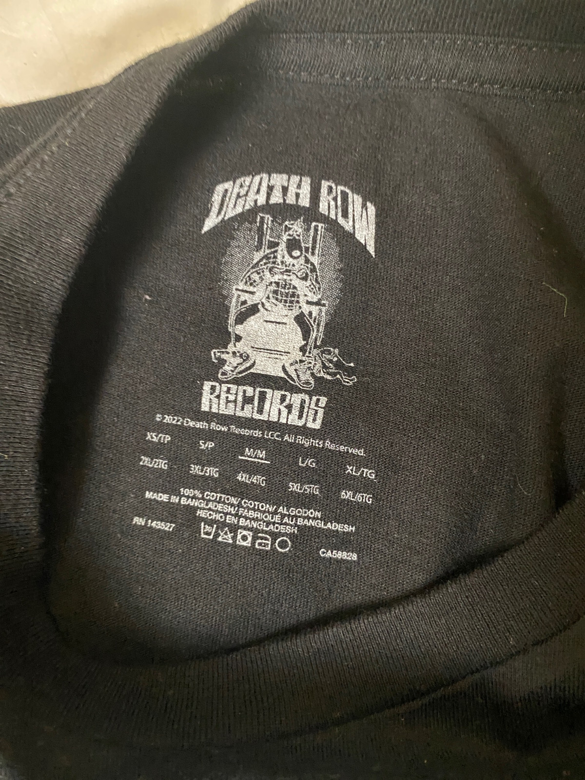 FILA T shirt SNOOP DOGG Death Row Records RAP nera grafica street wear taglia S nuova senza etichette