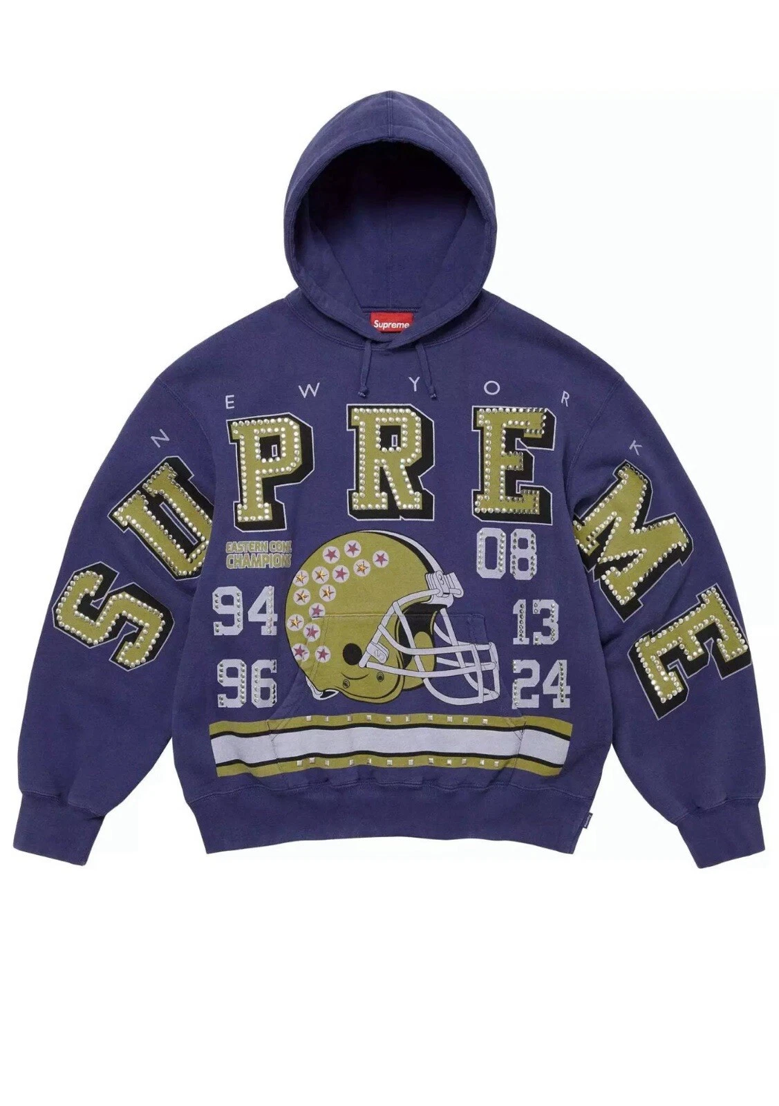 Sweat à capuche clouté Supreme Champions XL Dark Royal