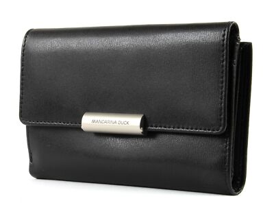 MANDARINA DUCK Hera 3.0 Wallet with Flap M Geldbörse Black Schwarz Neu
