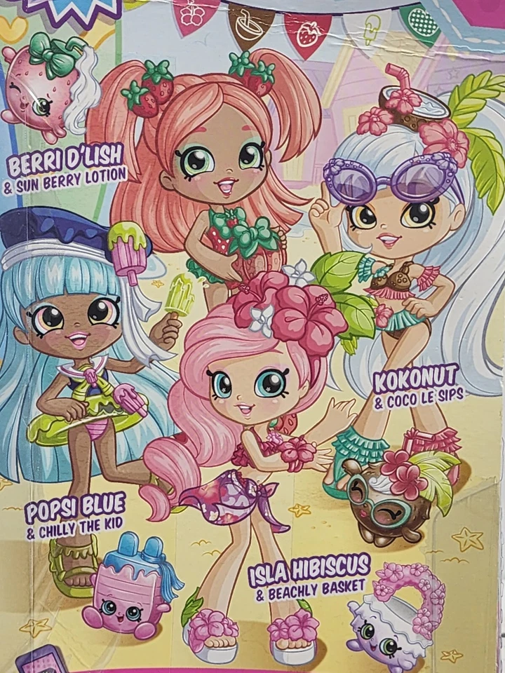 Shopkins Shoppies, Isla Hibiscus, 5,75" de Alto, Estilo Playa, Nuevo en Paquete Original Foto 4 de 4