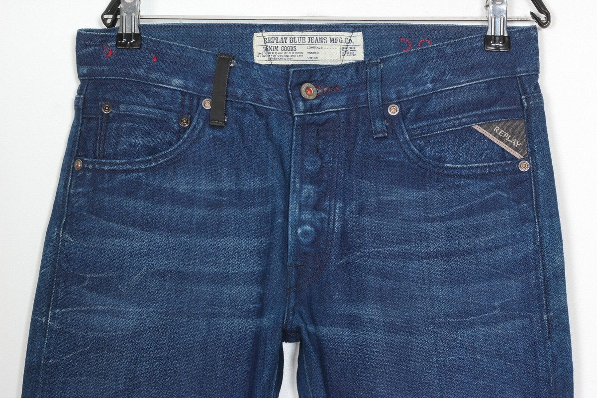 REPLAY LENRICK Jeans Men Size W30 L34 Regular Slim Fit DZ5841 | eBay