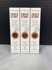 3 Pack The Crème Shop Cover Story Full Coverage Lightweight Concealer Shade Deep