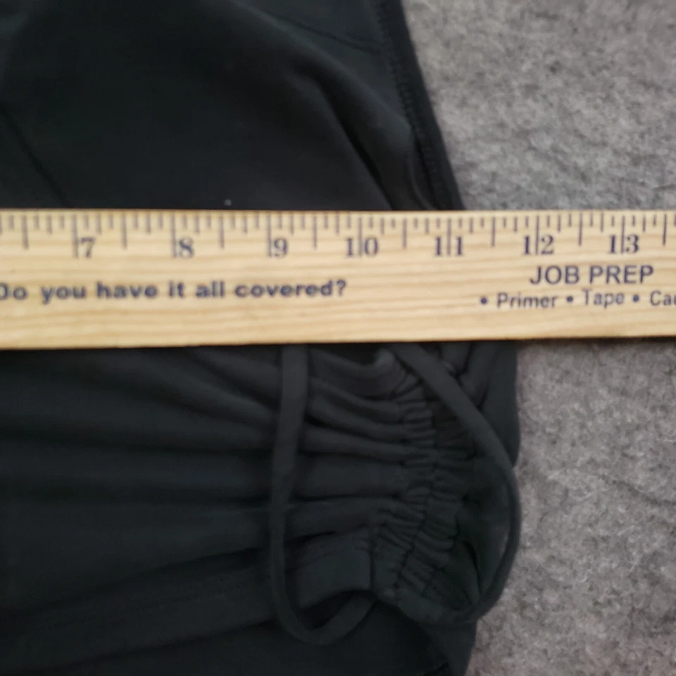 Forever 21 Shirt Womens XS Black Tank Crop Top Workout Sports Bra Padded Ruched - Image 4 of 4