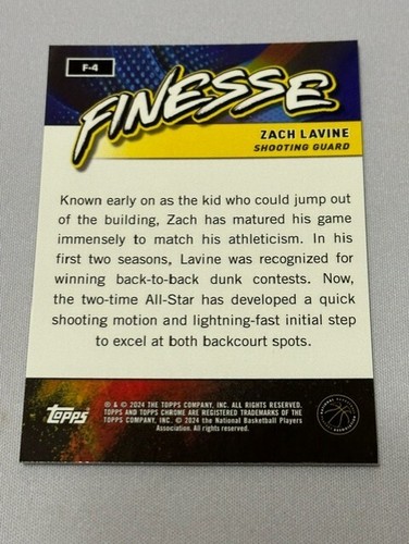 2024 Topps Chrome Basketball Finesse Inserts (Pick your Card) FS + Discounts! - Picture 9 of 51