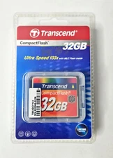 SEALED Transcend Compact Flash 32GB 800x High Speed Memory Card 